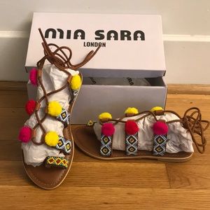 BRAND NEW!!! Mia Sara wrap sandals